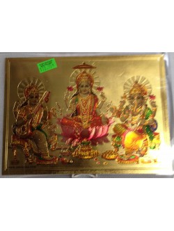 Laxmi Ganesh Sarswati Photo Wall Hanging