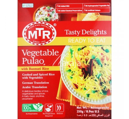 MTR Vegetable Pulao 10.5 OZ /  298 Gms