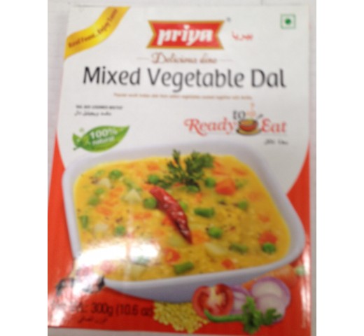 Priya Mixed Vegetable Dal 10.5 Oz / 300 Gms