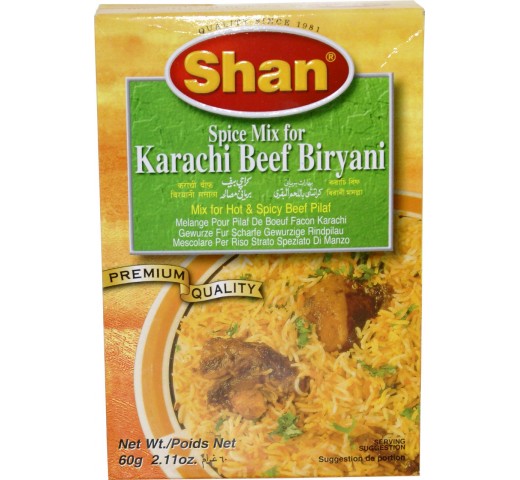 Shan Karachi Beef Biryani 2.1 OZ / 60 Gms