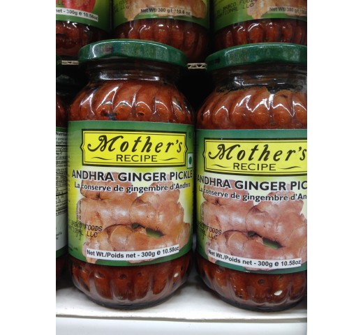 Mother's Recipe Andhra Ginger Pickle 10.6 OZ / 300 Gms
