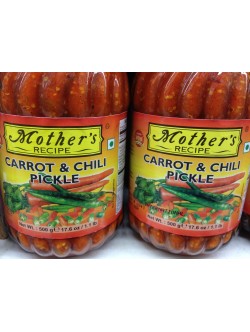 Mother's Recipe Carrot & Chili Pickle 17.6 OZ / 500 Gms