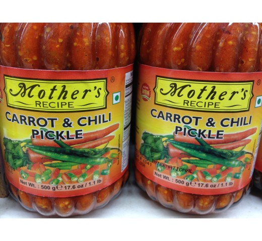 Mother's Recipe Carrot & Chili Pickle 17.6 OZ / 500 Gms