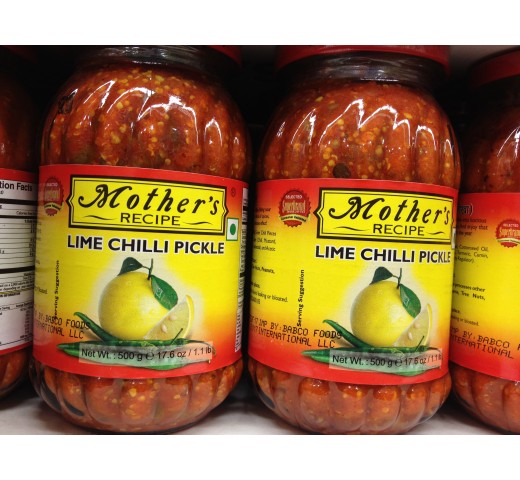 Mother's Recipe Lime Chilli Pickle 17.6 OZ / 500 Gms