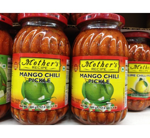 Mother's Recipe Mango Chili Pickle 17.6 OZ / 500 Gms