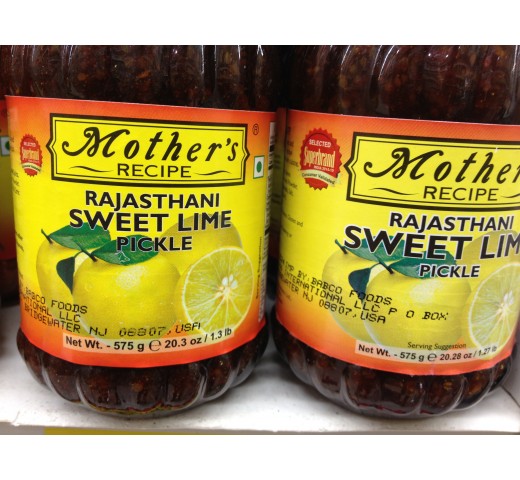 Mother's Recipe Sweet Lime Pickle 20.3 OZ / 575 Gms