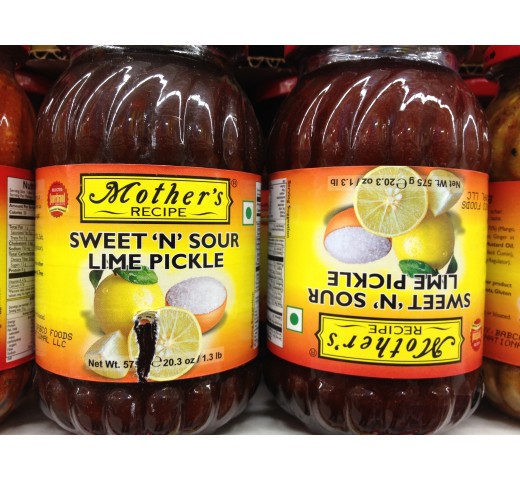 Mother's Recipe Sweet 'N' Sour Lime Pickle 20.3 OZ / 575 Gms