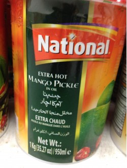 National Extra Hot Mango Pickle 35.27 OZ / 1000 Gms
