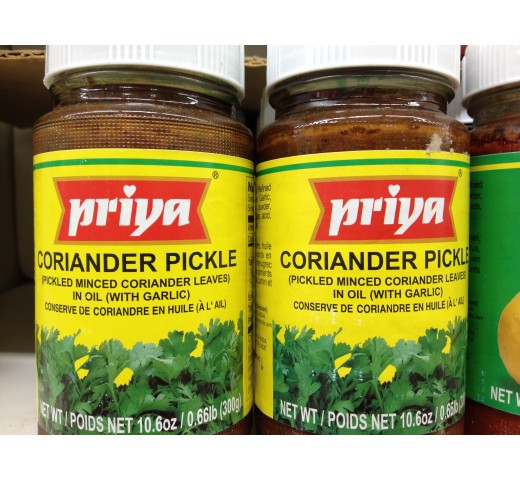 Priya Coriander Pickle 10.6 OZ / 300 Gms