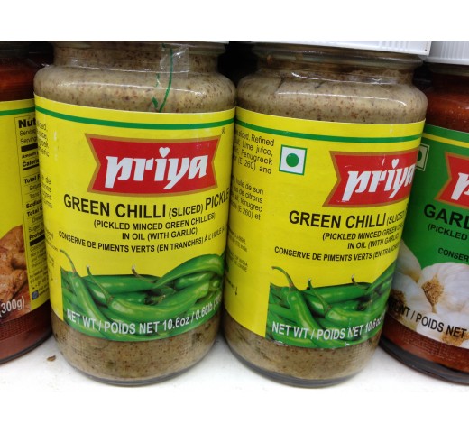 Priya Green Chilli Pickle 10.6 OZ / 300 Gms