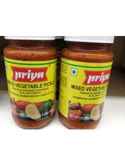 Priya Mixed Vegetable Pickle 10.6 OZ / 300 Gms