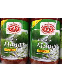 Sri Ganeshram's 777 Brand Madras Mango Thokku 10.5 OZ / 300 Gms