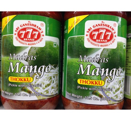 Sri Ganeshram's 777 Brand Madras Mango Thokku 10.5 OZ / 300 Gms