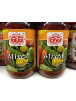 Sri Ganeshram's 777 Brand Mixed Pickle 10.5 OZ / 300 Gms