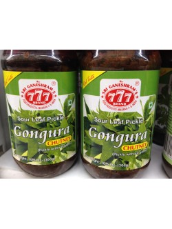 Sri Ganeshram's 777 Brand Gongura Chutney 10.5 OZ / 300 Gms
