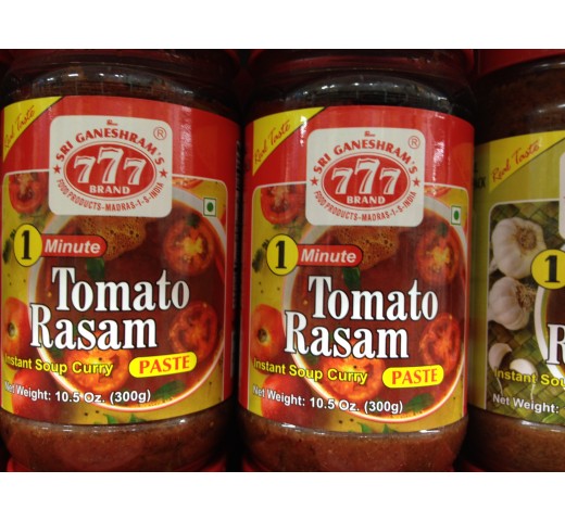 Sri Ganeshram's 777 Brand Tomato Rasam Paste 10.5 OZ / 300 Gms