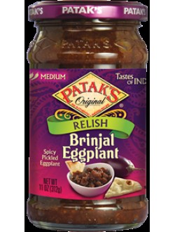 Patak's Brinjal Eggplant Relish 11 OZ / 312 Gms