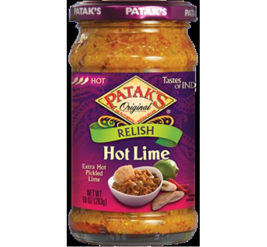 Patak's Hot Lime Relish 10 OZ / 283 Gms